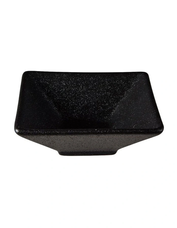 Caviar Square Sauce Bowl 8x3cm in Black image 2