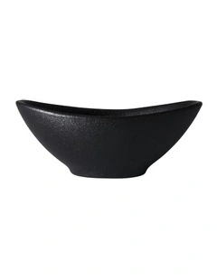 Caviar Oval Sauce Bowl 11x4cm in Black