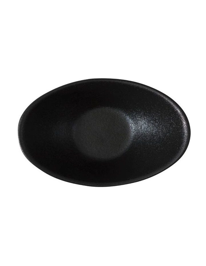 Caviar Oval Sauce Bowl 11x4cm in Black image 3