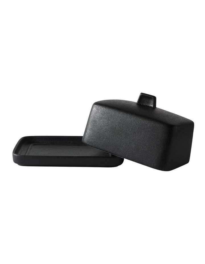 Caviar Butter Dish Gift Boxed in Black image 2