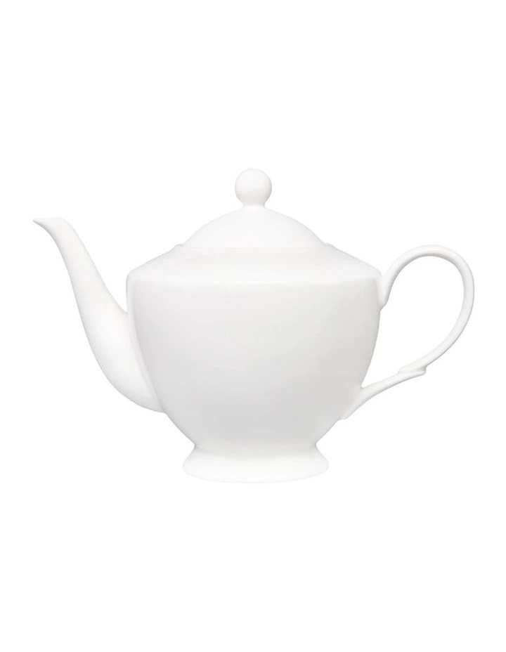 Basics Classic Teapot With Infuser 1L in White image 1
