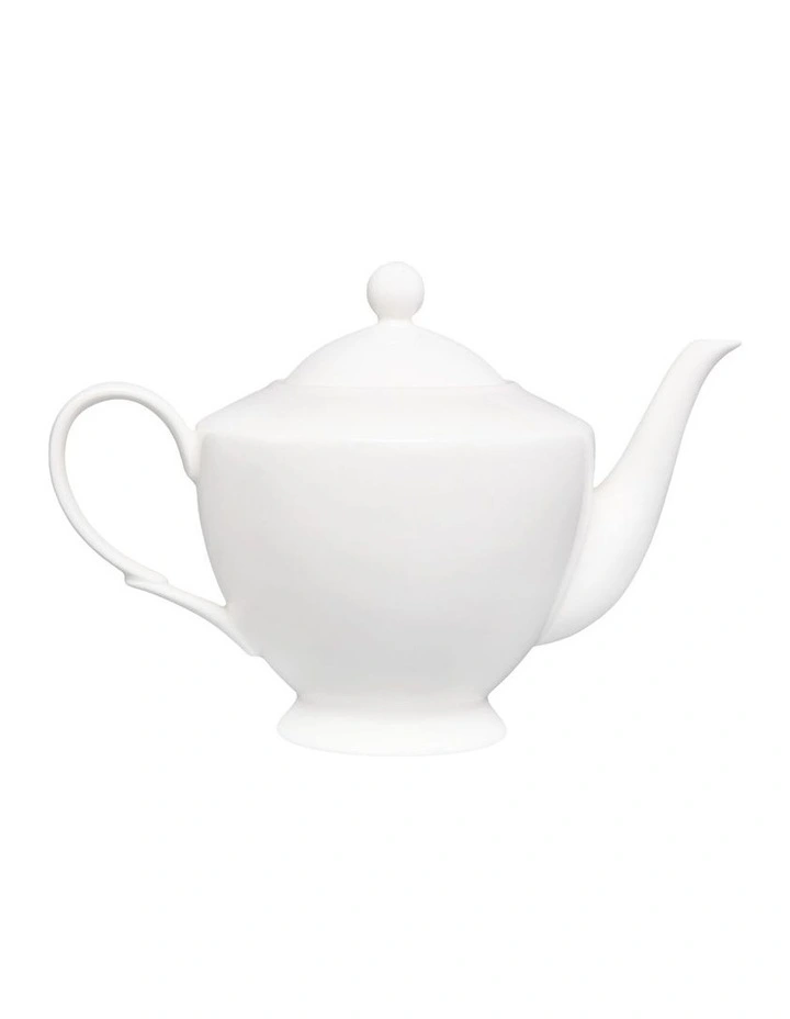 Basics Classic Teapot With Infuser 1L in White image 3
