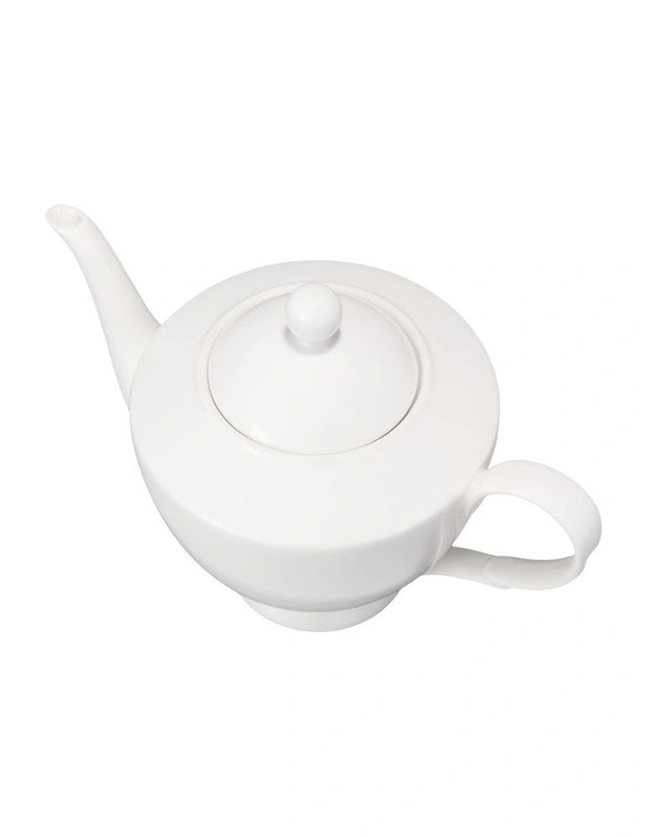 Basics Classic Teapot With Infuser 1L in White image 4