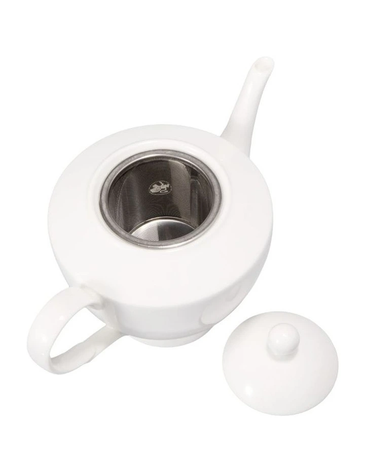 Basics Classic Teapot With Infuser 1L in White image 5