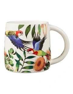 Eloise Short Native Grace Eastern Rosella Mug 350ml in Multi