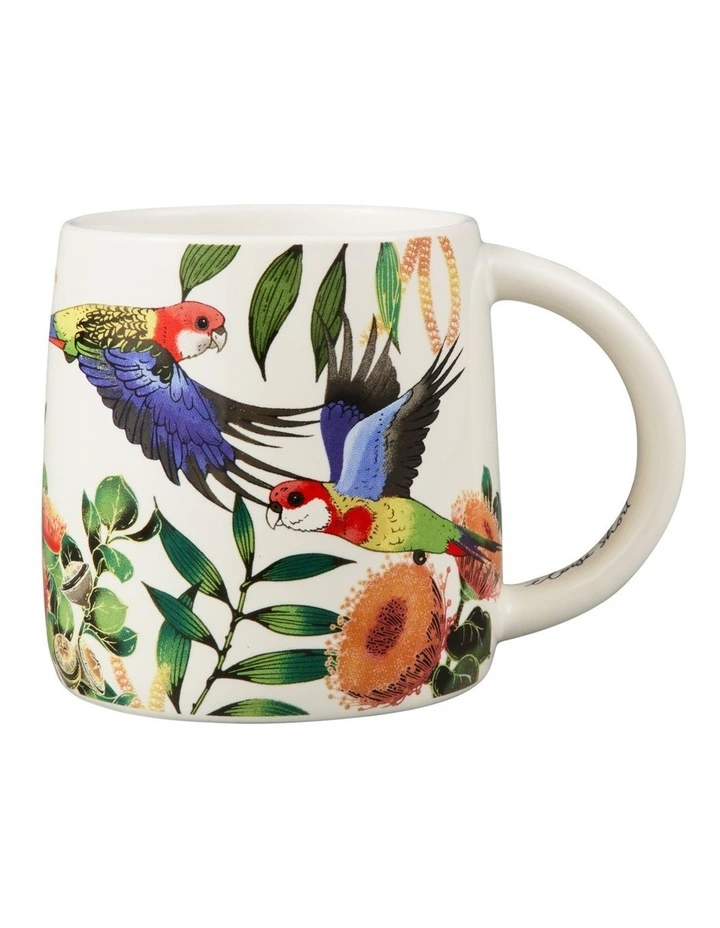 Eloise Short Native Grace Eastern Rosella Mug 350ml in Multi image 1