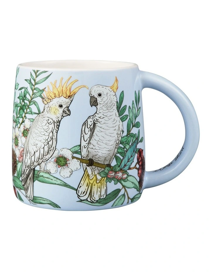 Eloise Short Native Grace Yellow Crested Cockatoo Mug 350ml in Multi image 1