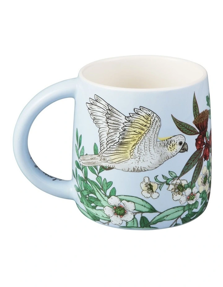 Eloise Short Native Grace Yellow Crested Cockatoo Mug 350ml in Multi image 2