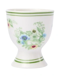 Clover and Cotton Tail Bouquet Bunny Egg Cup in Multi