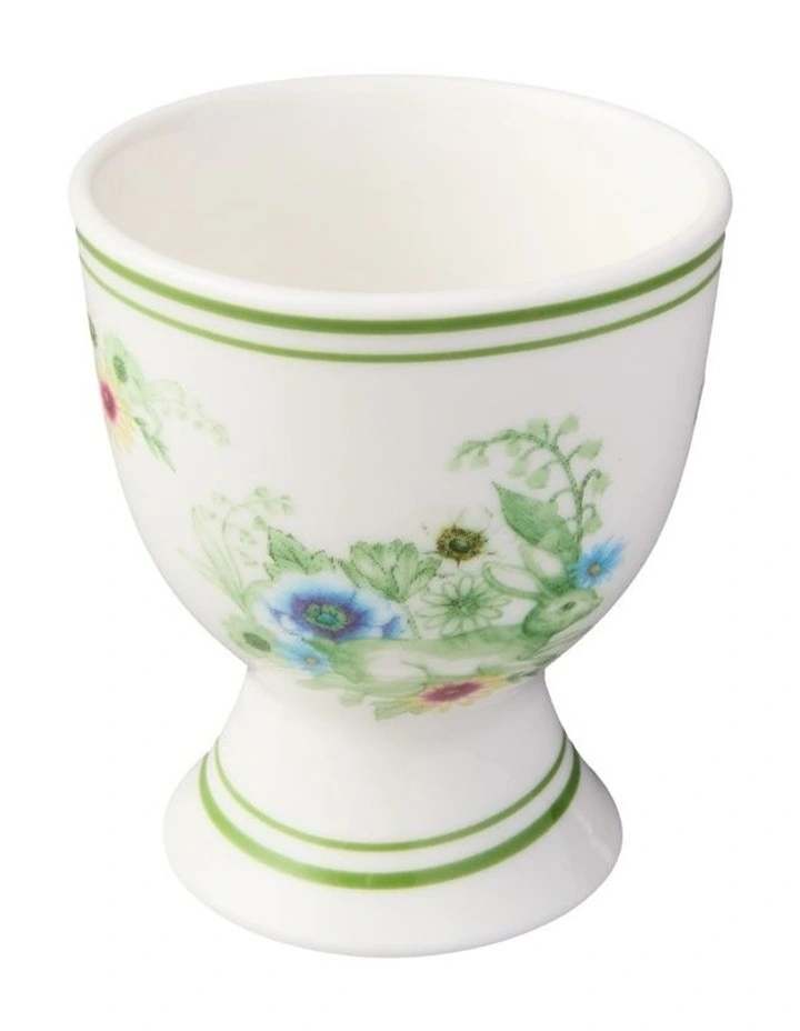 Clover and Cotton Tail Bouquet Bunny Egg Cup in Multi image 2