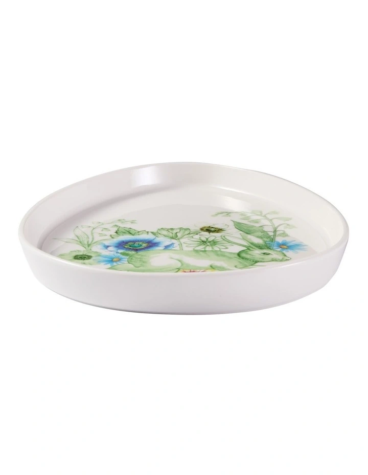 Clover and Cotton Tail Egg Dish 18x23cm Gift Boxed in Multi image 2