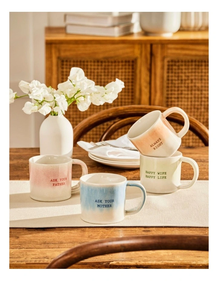 The Mug Club Love You Mum Mug 410ml in Green image 3