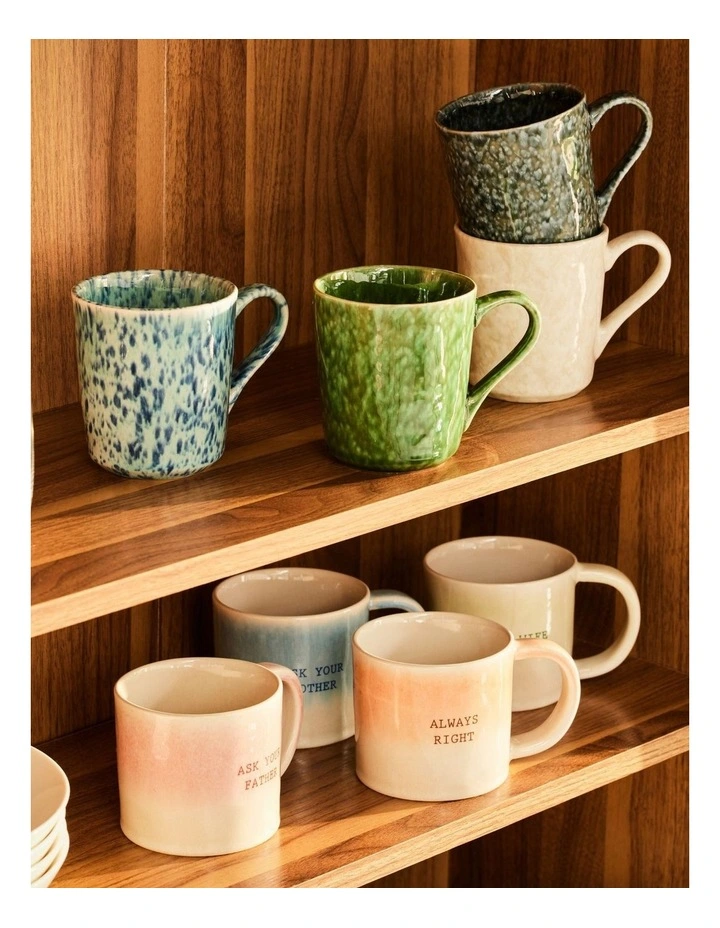 The Mug Club Love You Mum Mug 410ml in Green image 4