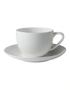 Cashmere Round Demi Cup And Saucer 100ml in White