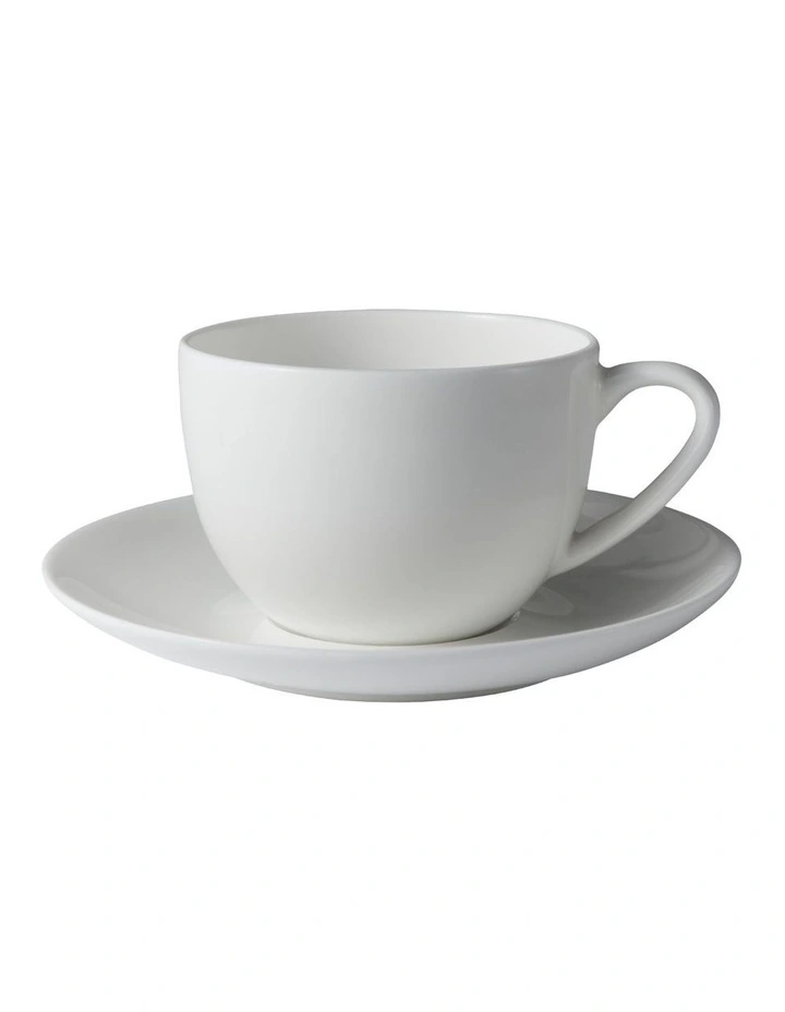 Cashmere Round Demi Cup And Saucer 100ml in White image 1