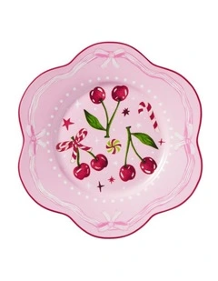 Maxwell & Williams Fa la la Scallop Rim Plate 21.5cm Pink Gift Boxed
