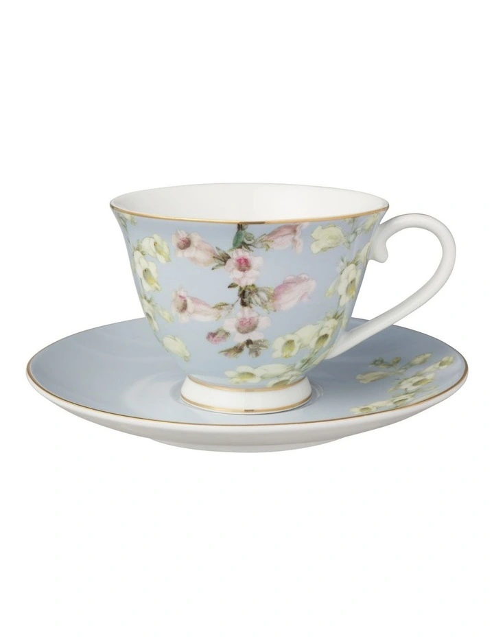 Royal Botanic Gardens Foxglove Footed Cup & Saucer 200ML Gift Boxed image 1