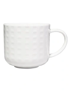 White Basics Mug 380ML Grid