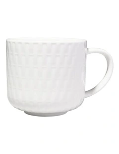White Basics Mug 380ML Weave