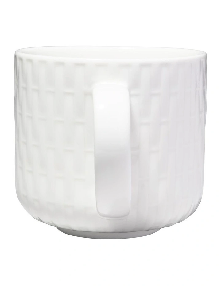 White Basics Mug 380ML Weave image 3