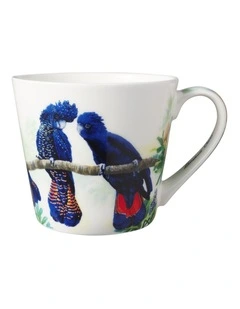 Katherine Castle Song of the South Mug 370ML Black Cockatoo Gift Boxed