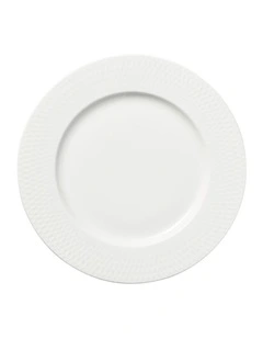 White Basics Diamonds Rim Side Plate 19cm