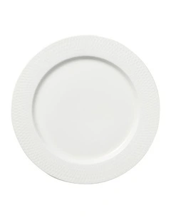 White Basics Diamonds Rim Entree Plate 23cm