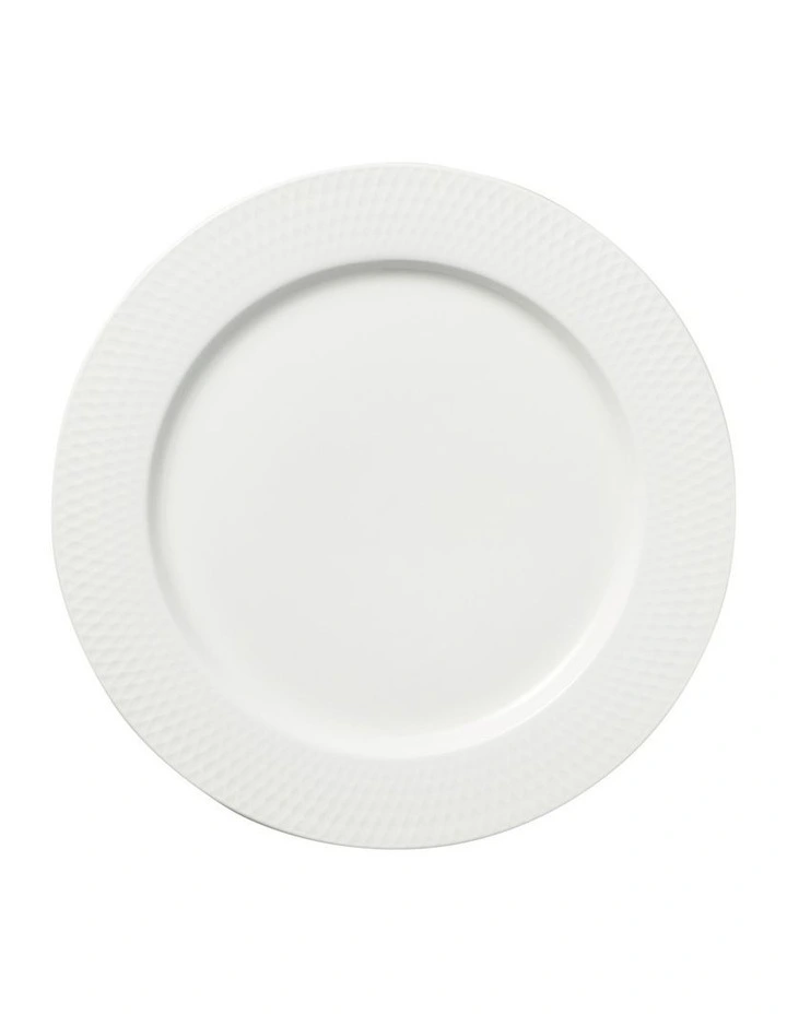White Basics Diamonds Rim Entree Plate 23cm image 1