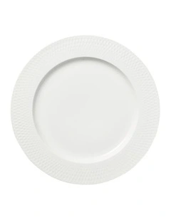 White Basics Diamonds Rim Dinner Plate 27cm