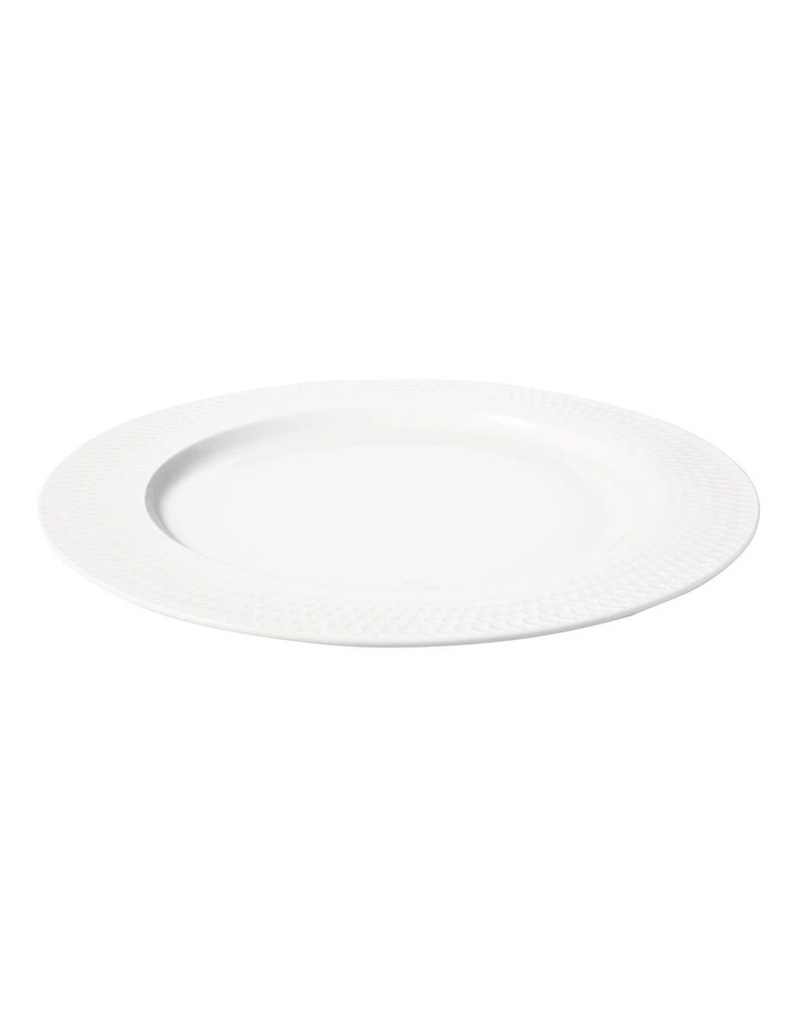 White Basics Diamonds Rim Dinner Plate 27cm image 2