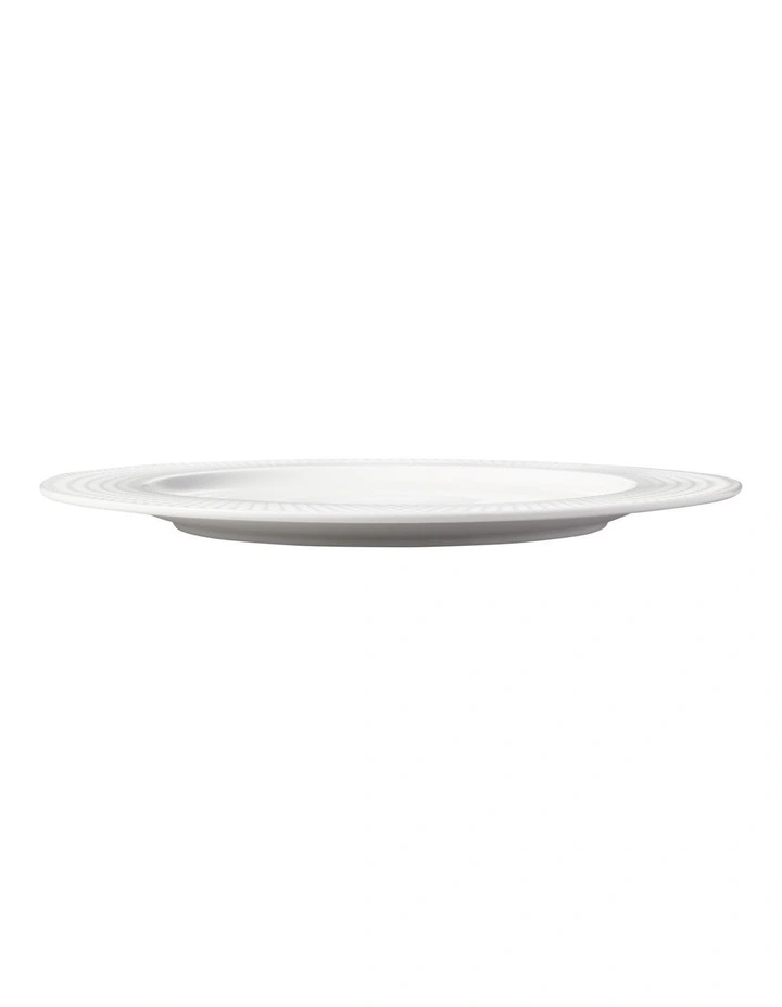 White Basics Diamonds Rim Dinner Plate 27cm image 3