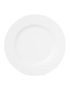 Cashmere Rim Dinner Plate 27.5cm in White