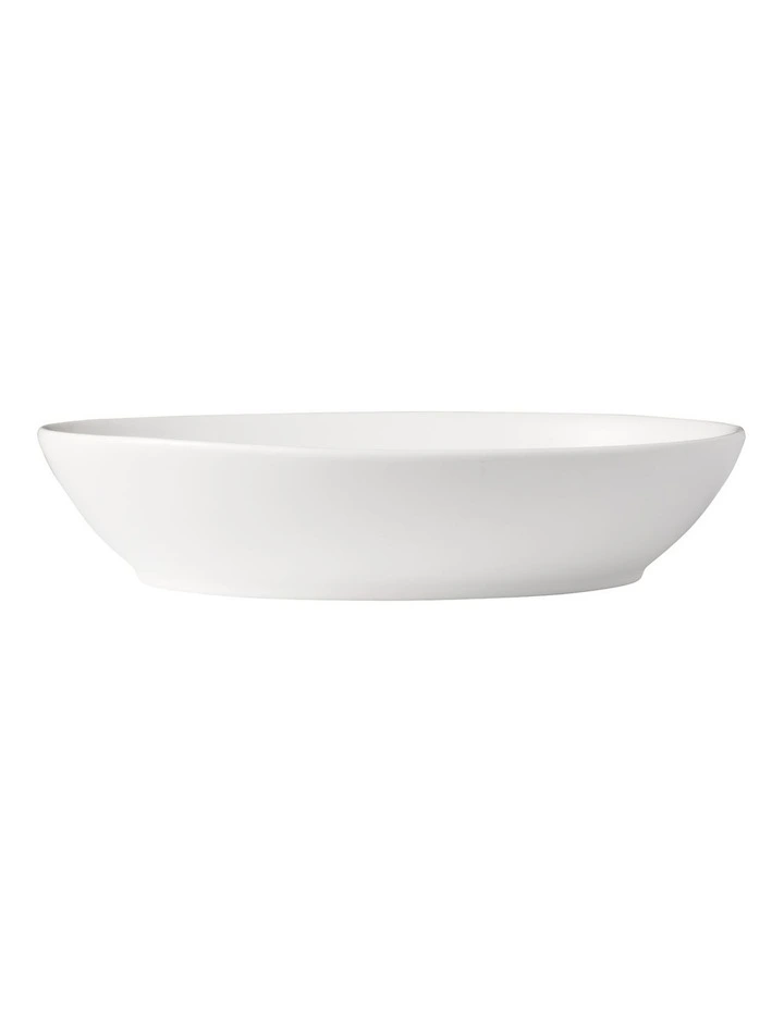 White Basics Oval Bowl 20x14cm in White image 2