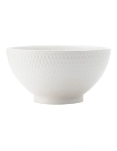 White Basics Diamonds Rice Bowl 12.5cm in White