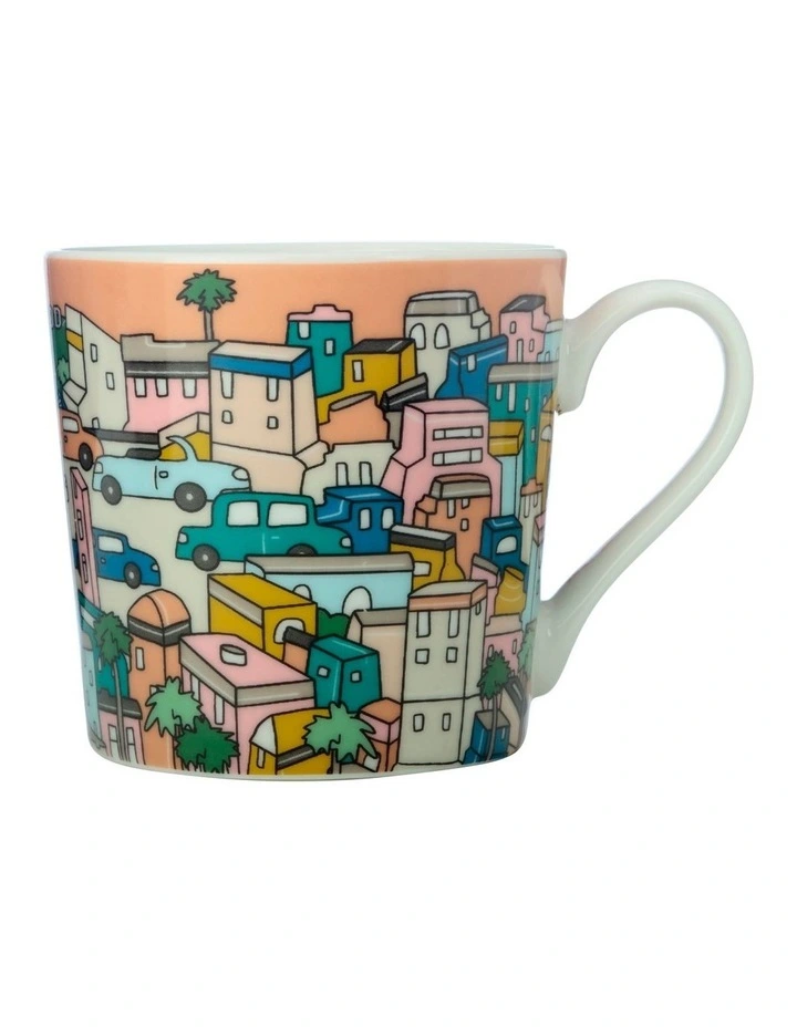 Megan McKean Cities Mug 430ml Los Angeles Gift Boxed image 1
