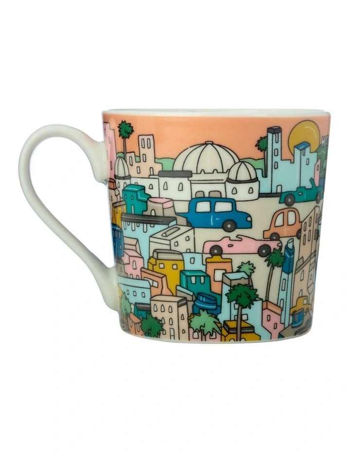 Megan McKean Cities Mug 430ml Los Angeles Gift Boxed image 2