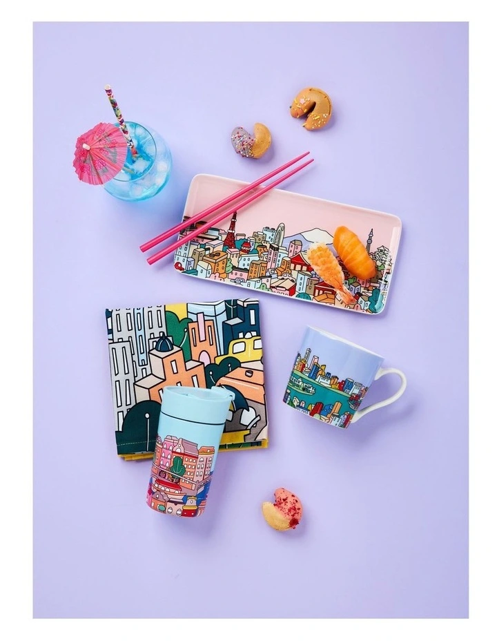 Megan McKean Cities Mug 430ml Los Angeles Gift Boxed image 5