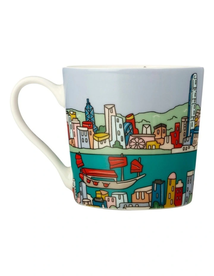 Megan McKean Cities Mug 430ml Hong Kong Gift Boxed image 2