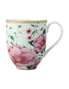Teas & C's Silk Road Coupe Mug 440ml Gift Boxed in White
