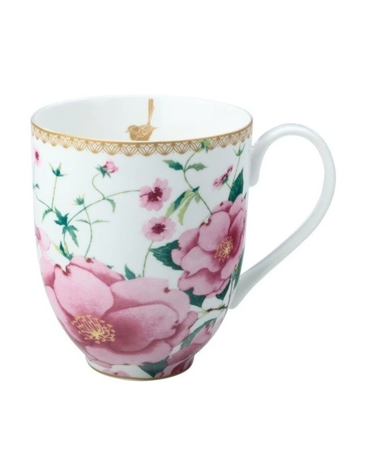 Teas & C's Silk Road Coupe Mug 440ml Gift Boxed in White image 2