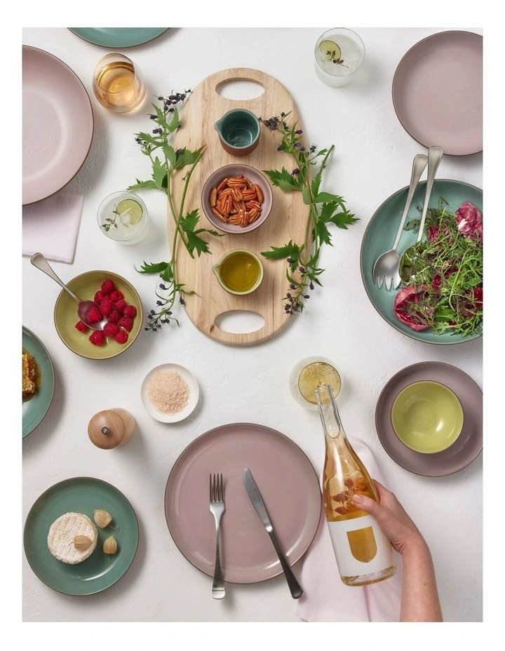 Sienna Shallow Bowl 22x4.5cm in Brown/Teal image 2