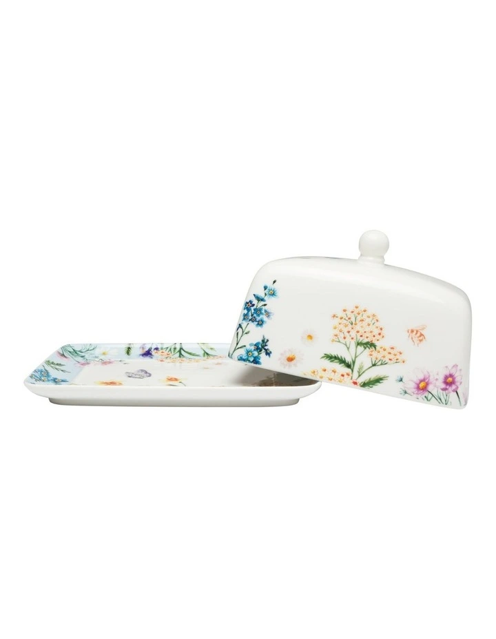 Fluttering Meadow Butter Dish 15.5x10x9.5cm Gift Boxed image 3