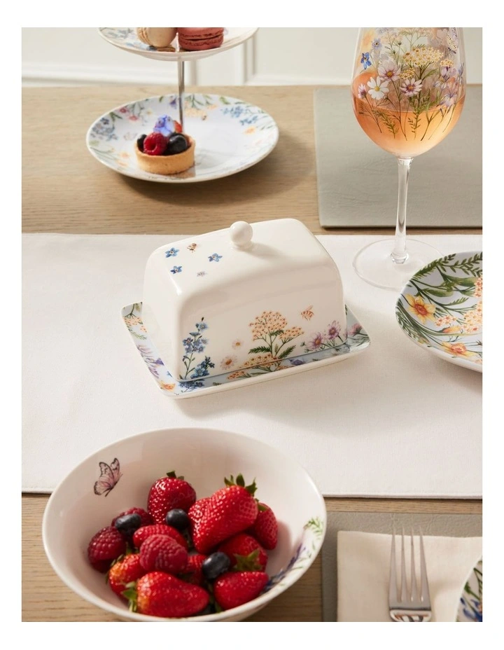 Fluttering Meadow Butter Dish 15.5x10x9.5cm Gift Boxed image 6