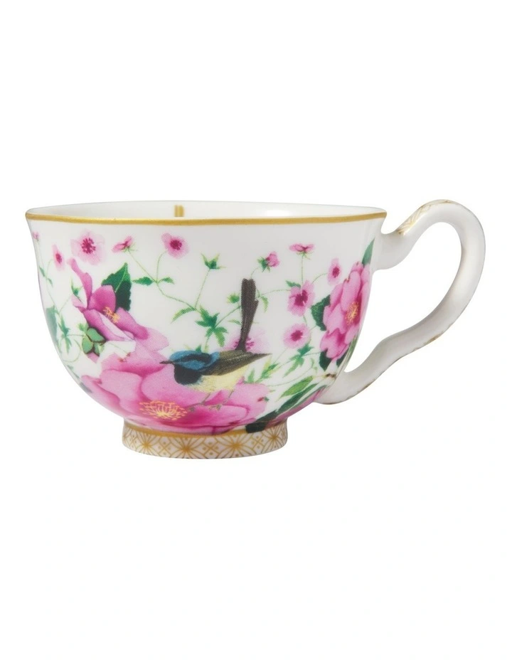 Teas & C's Silk Road Demi Cup & Saucer 85ml Set of 2 Gift Boxed in White image 2
