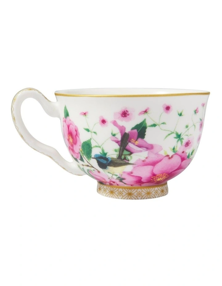 Teas & C's Silk Road Demi Cup & Saucer 85ml Set of 2 Gift Boxed in White image 3