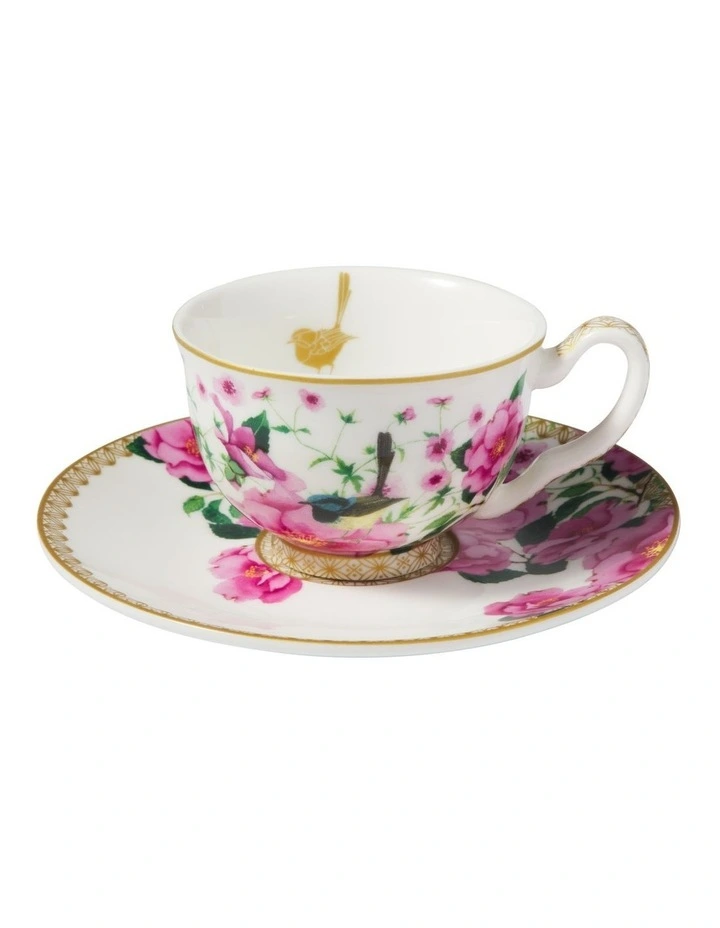 Teas & C's Silk Road Demi Cup & Saucer 85ml Set of 2 Gift Boxed in White image 7