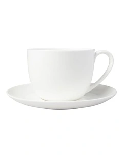 Cashmere Tea Cup & Saucer 230ml in White
