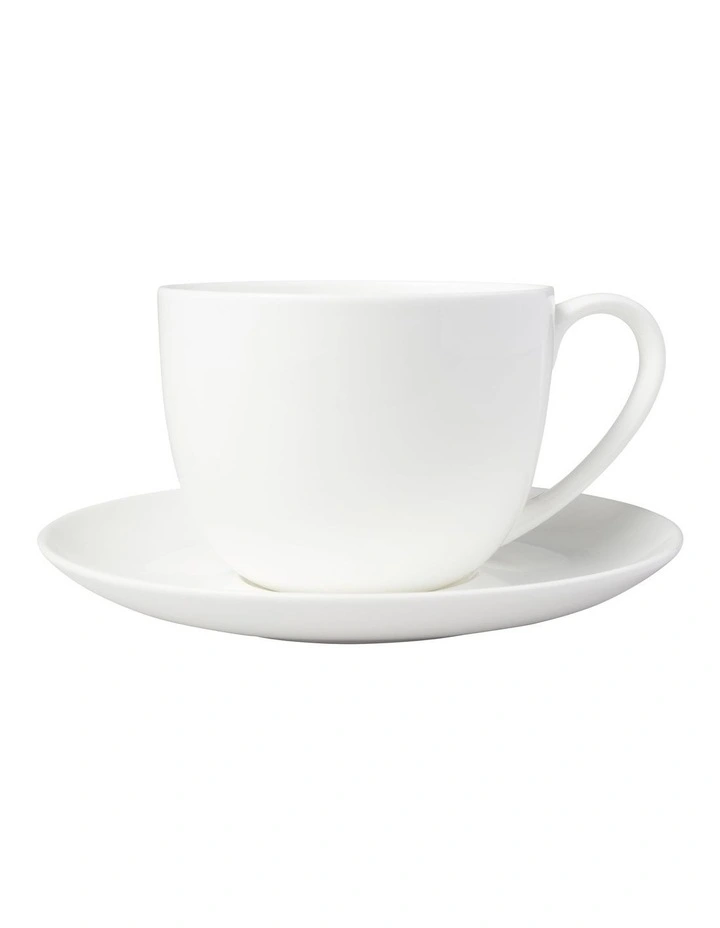 Cashmere Tea Cup & Saucer 230ml in White image 1
