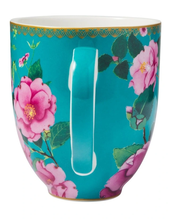 Teas & C's Silk Road Coupe Mug 440ml Gift Boxed in Aqua image 4