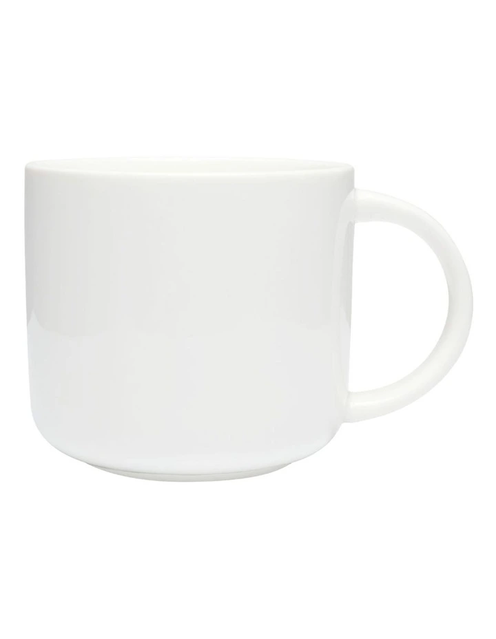 White Basics Mug 440ml Set of 4 in White image 1